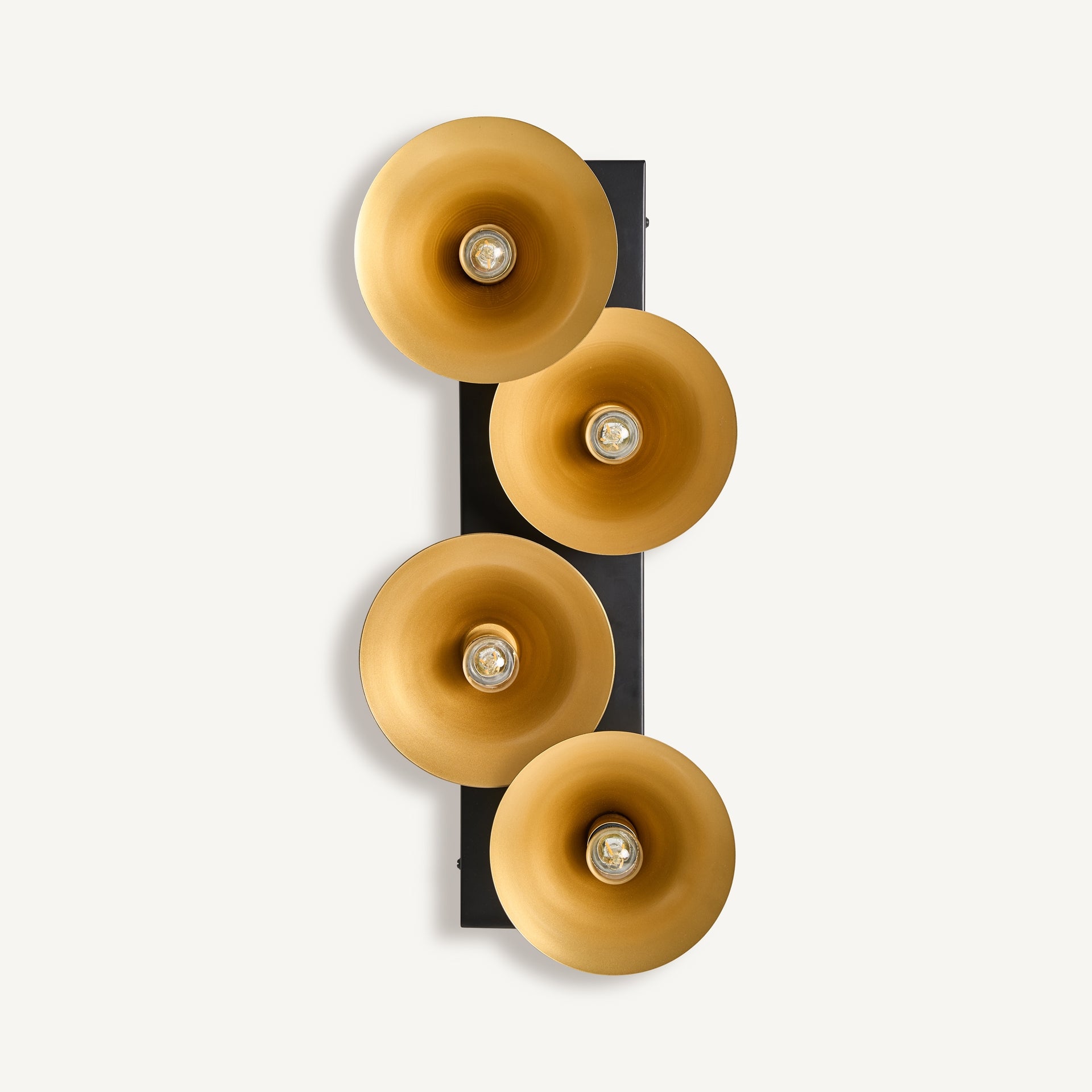 Lymouse Art Deco Wall Lamp - Gold & Black Geometric Design