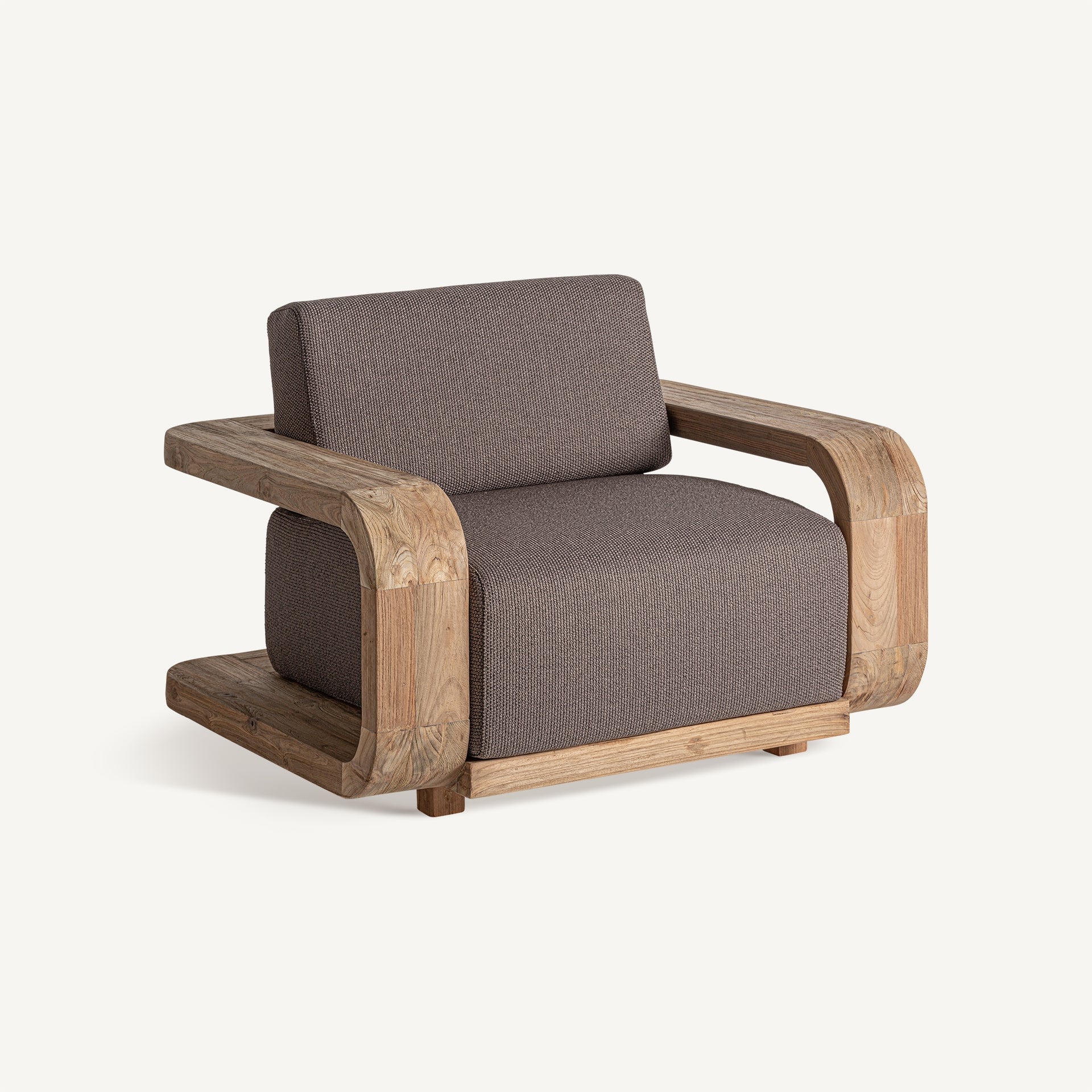 Corba Sculptural Wood Armchair - Curved Organic Design