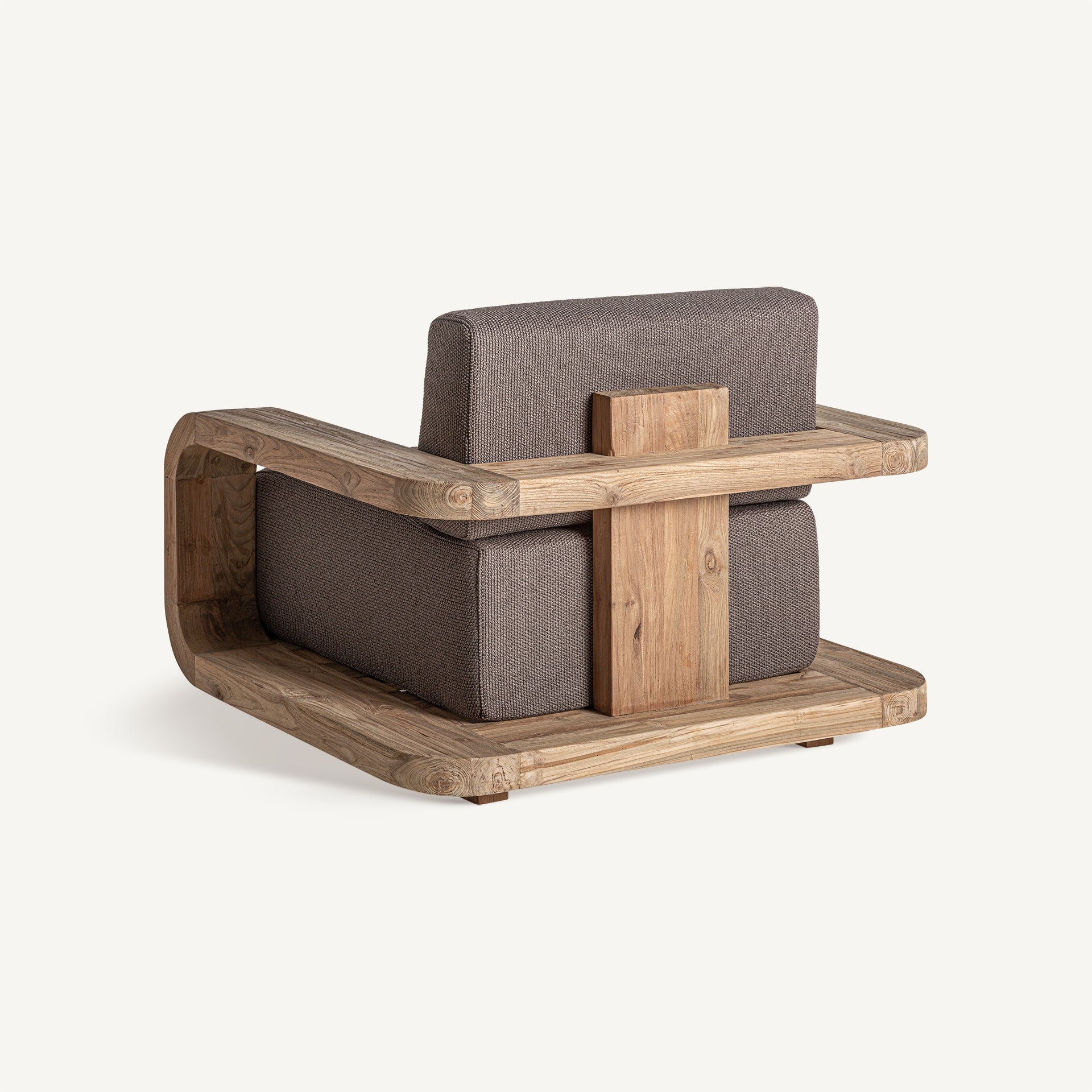 Corba Sculptural Wood Armchair - Curved Organic Design